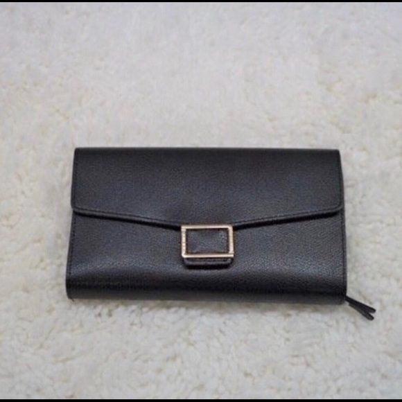 PINK HALEY SILKY ELEGANT WOMEN’S WALLET IN BLACK - Picture 3 of 4